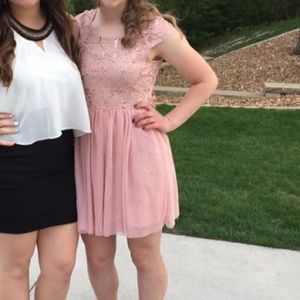Juniors Pink Prom dress.